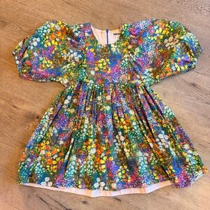 Molo Bright Floral Puff Sleeve Dress